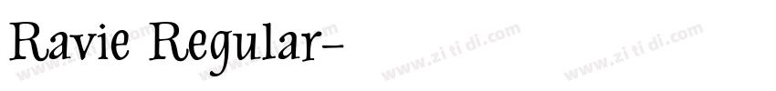 Ravie Regular字体转换
